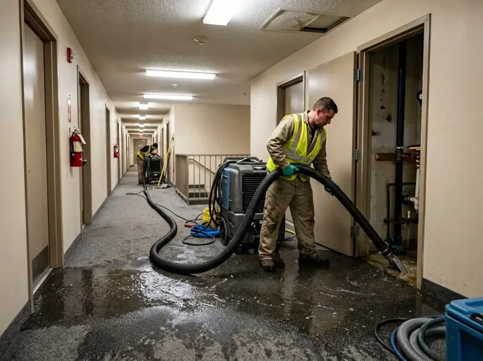 multi-unit-apartment-hallway-f-005 — frequently asked questions, Emergency Burst Pipe Water Extraction & Removal in North De…